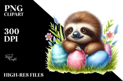 Sluggish Baby Sloth, Transparent PNG Product Image 2