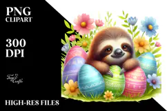 Sluggish Baby Sloth, Transparent PNG Product Image 2