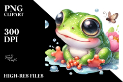 Cute Baby Frog PNG Product Image 2