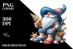 Colorful Gnome Beach Wear | Clipart Product Image 3