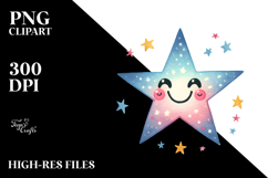 Colorful Whimsical Star, Transparent PNG Product Image 2
