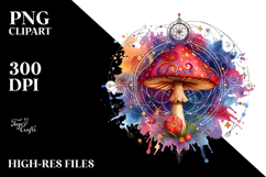 Magical Celestial Mushroom Tarot PNG Product Image 2