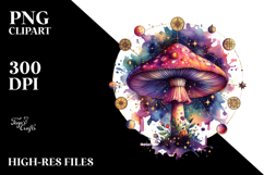 Magical Celestial Mushroom Tarot PNG Product Image 2