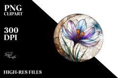 Abstract Stained Crocus Like Metallic | Sublimation | Product Image 3