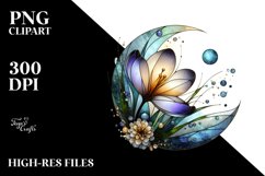 Abstract Stained Crocus Like Metallic | Sublimation | Product Image 1