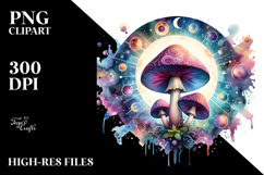Magical Celestial Mushroom Tarot PNG Product Image 2