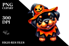 Expressive Baby Dachshund in Halloween Costume PNG Product Image 2