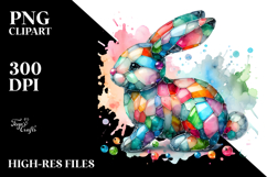 Colorful Bunny, PNG Product Image 2