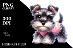 Miniature Schnauzer with Big Eyes, Transparent PNG Product Image 2