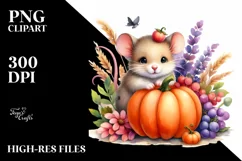 Vibrant Drawing of Cute Baby Mouse | Pumpin Product Image 1