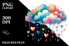 Cloud with Hearts, Transparent PNG Product Image 2
