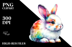 Baby Bunny Sleeping on the Moon PNG Product Image 2