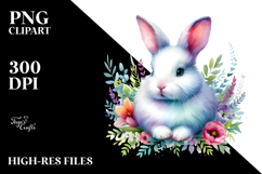 Baby Bunny Sleeping on the Moon PNG Product Image 2