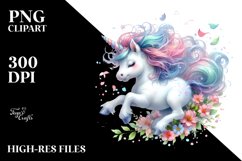 Baby Unicorn Pastel Clipart Product Image 1