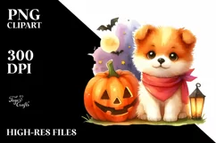 Cute Dog Halloween Sublimation Clipart Product Image 3