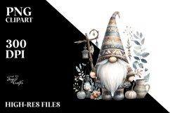 Washed Watercolor Boho Gnome PNG Product Image 2