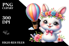 colorful Baby Bunny PNG Product Image 2