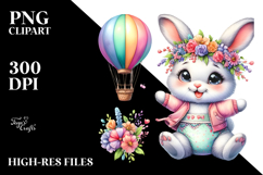 colorful Baby Bunny PNG Product Image 2