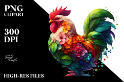 Vibrant Abstract Chicken PNG Product Image 2