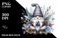 Detailed Winter Gnome, Transparent PNG Product Image 1