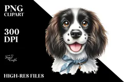 Happy English Springer Spaniel, Transparent PNG Product Image 2