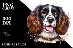 Cute English Springer Spaniel, Transparent PNG Product Image 2