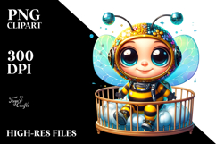 Baby Bee with Disco Ball Outfit and Scuba Diving Suit PNG Product Image 2