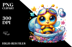 Baby Bee with Disco Ball Outfit and Scuba Diving Suit PNG Product Image 2