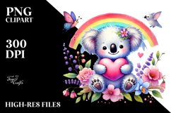 Pastel Koala Watercolor Product Image 2