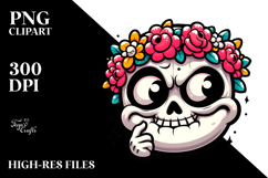 Cute Sugar Skull with Party Hat Product Image 2