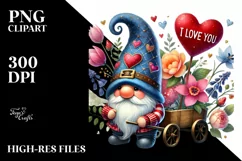 Valentines Gnome Hat Detail Sign PNG Product Image 2