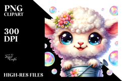 Vibrant Smiling Lamb PNG Product Image 2