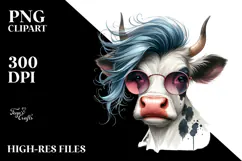 Graceful Cow, Transparent PNG Product Image 2