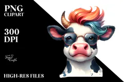 Graceful Cow, Transparent PNG Product Image 2