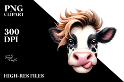 Graceful Cow, Transparent PNG Product Image 2