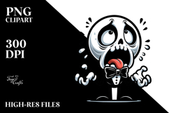 Cartoon Skeleton with Bow Tie, PNG Product Image 2