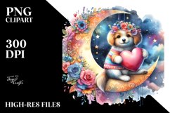 Adorned Dog Watercolor Product Image 2
