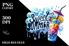 Juicy Cold Drink Sweet Summer PNG Product Image 3
