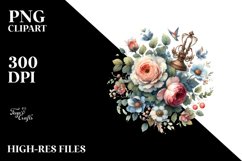 Old-Fashioned Gothic Centered Watercolor | Sublimation Product Image 3