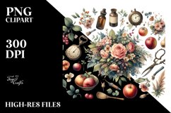 Watercolor Old-Fashioned | Summer Clipart Product Image 1