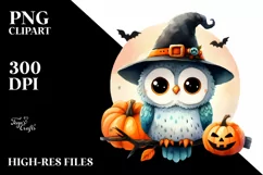 Expressive Baby Owl Sitting PNG Product Image 3