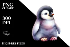 Cute Baby Penguin, Transparent PNG Product Image 2