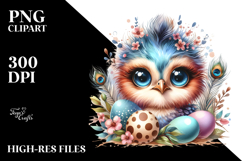 Cute Baby Peacock PNG Product Image 2