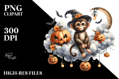 Monkey Halloween, Transparent PNG Product Image 2