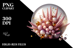 Abstract Heather with Golden Insertions, Transparent PNG Product Image 2