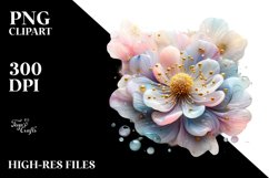 Abstract Pastel Anemone Clipart Product Image 1