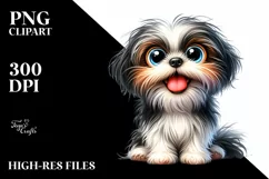 Crazy Looking Watercolor Funny Shih Tzu | Product Image 3