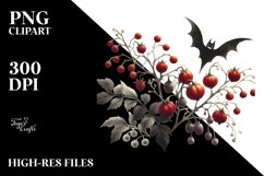 Halloween Drawing Nightshade Clipart Product Image 1