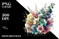 Colorful Delphinium PNG Product Image 2