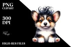 Cute Baby Pembroke Welsh Corgi PNG Product Image 2